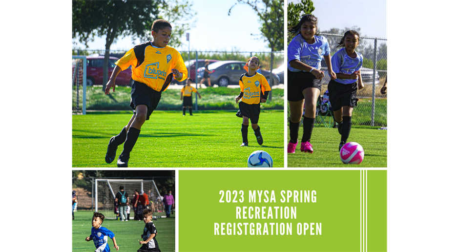 MYSA Spring Recreation Registration